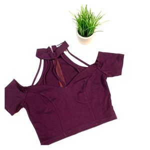 Purple crop top